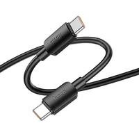 Kabelis USB C į USB C Hoco PD 6A 100W 1 m X96 juodas