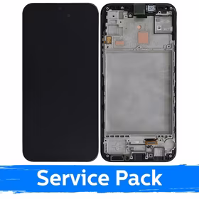 LCD ekranas suderinamas su Samsung M156 M15 5G juodas su rėmeliu (Service Pack)
