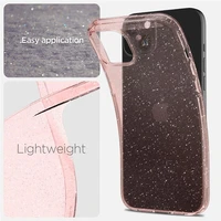 Spigen Liquid Crystal Glitter dėklas telefonui iPhone 15 Plus - rožinis/skaidrus