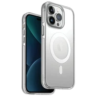 Uniq Calio Magclick įkrovimo dėklas telefonui iPhone 15 Pro - skaidrus
