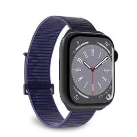 Puro Sport nailoninis dirželis Apple Watch 42 / 44 / 45 / 49 mm – mėlynos spalvos
