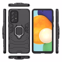 Ring Armor tvirtas hibridinis dėklas su magnetiniu laikikliu Samsung Galaxy A73 juodas