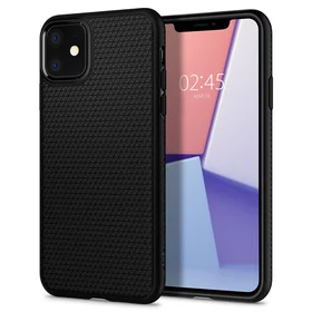 Spigen Liquid Air dėklas iPhone 11 - matinis juodas