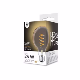 LED Bulb Filamentas E27 G95 4W 230V 2000K 250lm SF auksinis Forever Light