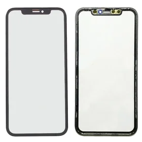 LCD stikliukas Apple iPhone 11 su rėmeliu ir OCA juodas V3