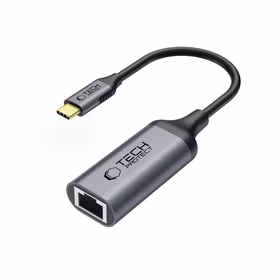 Tech-Protect UltraBoost USB-C į Ethernet RJ45 1000Mbps adapteris - juodas