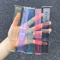 Silikoninis dirželis apyrankė apyrankė dirželis šviesa Apple Watch 42 / 44 mm - juodas