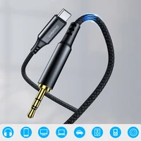 Choetech AUX006 USB-C / mini lizdas 3,5 mm kabelis 1 m - juodas