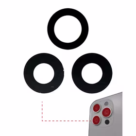 Galinės kameros stikliukas skirtas Apple iPhone 11 Pro / 11 Pro Max galinės kameros stikliukas (3vnt) / PREMIUM /