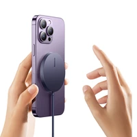 Baseus Simple Mini3 magnetinis įkroviklis MagSafe Qi 15W violetinis