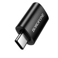 "Borofone" adapteris BV26C - C tipo USB adapteris - juodas