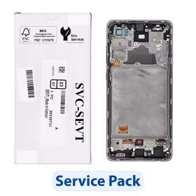 Rinkinys LCD ekranas SAMSUNG A72 A725F GH82-25460C violetinis