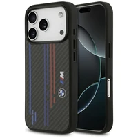Dėklas telefonui BMW M Kevlar Lines & Logo MagSafe Case for iPhone 17 Pro - juodas