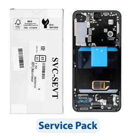 ServicePack LCD ekranas SAMSUNG S22 S901 GH82-27520E Pilka