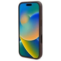 Guess GUHMP16XP4ROPEMCW iPhone 16 Pro Max 6.9" kietasis dėklas brūnas 4G Flowers Print MagSafe