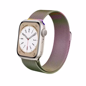 Crong Milano Steel - Stainless Steel dirželis Apple Watch 38/40/41/42 mm (Iridescent)