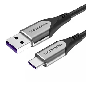 Kabelis USB-C į USB 2.0 Vention COFHG FC 5A 1,5 m (pilkas)