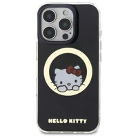 Hello Kitty IML Saldus kačiukas magnetinis iPhone 16 Pro dėklas - juodas