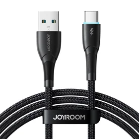 Joyroom Starry Series SA32-AC3 3A USB-A / USB-C kabelis 1 m - juodas