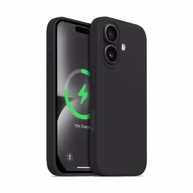 Crong Color Cover Magnetic - iPhone 16 Plus MagSafe dėklas (juodas)