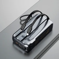 Dudao K25 2in1 10000mAh 3-jungčių išorinė baterija įkroviklis - pilkas