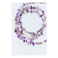 STONE telefono dirželis, telefono pakabukas / virvelės ilgis 82 cm (41 cm kilpoje) / ant kaklo – violetinis