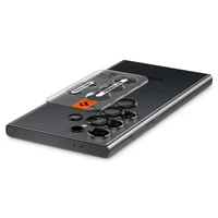 Spigen Optik.tR EZ Fit apsauginis stiklas Samsung Galaxy S24 Ultra - juoda 2 vnt.