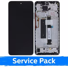 LCD ekranas suderinamas su Xiaomi Mi 10T Lite 5G su rėmeliu / Pearl Gray / (Service Pack)