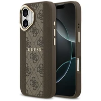 Guess dėklas telefonui iPhone 17 HC MAGSAFE PU W/ 4G PU STRIPE rudas