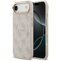 GUESS dėklas IPHONE 17 Air suderinamas su MagSafe GUHMP17MP4MSEGCP (PU 4G su klasikiniu) rožinė