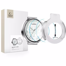 Tech-Protect Easy Set+ 2 rinkinys grūdintas stiklas Huawei Watch GT 5 41 mm - skaidrus