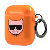 Karl Lagerfeld Choupette AirPods dėklas 1/2 - oranžus