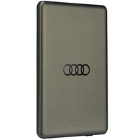Išorinė baterija Audi Big Logo Magnetinis indukcinis 15W 5000mAh - pilka