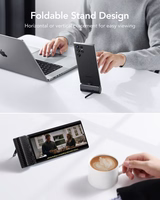 VEGER išorinė baterija 5000 mAh su įmontuotu jungtimi Type C PlugOn PD QC3.0 3A 20W W0558 juoda