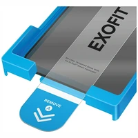 Uniq Optix Exofit Privatumo grūdintas apsauginis stiklas iPhone 17 Pro su aplikatoriumi