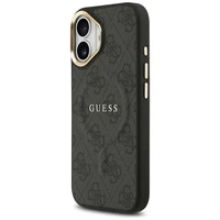 GUESS dėklas IPHONE 17 suderinamas su MagSafe GUHMP17SP4MSEGCK (PU 4G su klasikiniu) juodas