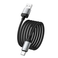 Kabelis USB A į USB C Hoco 3A 1 m X117 juodas
