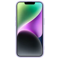 Nillkin CamShield Silky Silikoninis dėklas iPhone 14 Plus dėklas su kameros apsauga violetinis