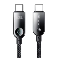 Mcdodo CA-4780 USB-C į USB-C 60W duomenų kabelis 1.2m (juodas)
