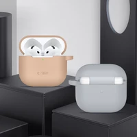 Tech-Protect silikoninis dėklas su kabliuku AirPods 4 - rožinis