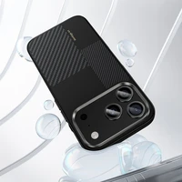 Benks Montage Magnetinė Armor Pro Kevlar Dėklas Metalinis Rėmas 600D+1500D (MA68) ant Iphone 17 Air - juodas (Kameros valdymo mygtukas)