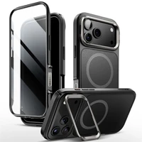 Supcase IBLSN Ares Flip Mag MagSafe dėklas telefonui iPhone 17 Pro - juodas