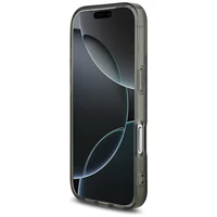 AMG Dvigubo sluoksnio permatomas dūminis magnetinis dėklas telefonui iPhone 17 Pro - juodas