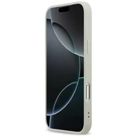 DKNY languotas su atspausdintomis juostelėmis dėklas telefonui iPhone 17 Pro Max - smėlinis