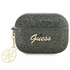 Guess GUAP2GLGSHA ausinių dėklas (m) - žalias Glitter Flake 4G Charm Collection