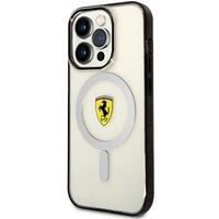 Ferrari FEHMP14XURKT iPhone 14 Pro Max 6.7" skaidrus kietas dėklas telefonui kontūrinis magnetinis (MagSafe)