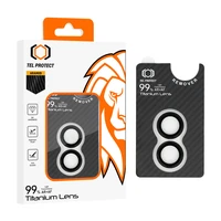 Grūdintas stiklas Tel Protect Titanium objektyvo 99% AR Aramid serija kamerai Iphone 16/16 Plus (2 vnt.)