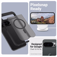 Crong Hybrid Matte Magnetic - MagSafe dėklas Google Pixel 10 Pro XL (juodas)