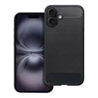 CARBON dėklas telefonui IPHONE 16 Plus juodas