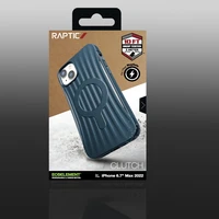Raptic X-Doria Clutch dėklas iPhone 14 Plus su Magnetine galinė mėlyna danga
